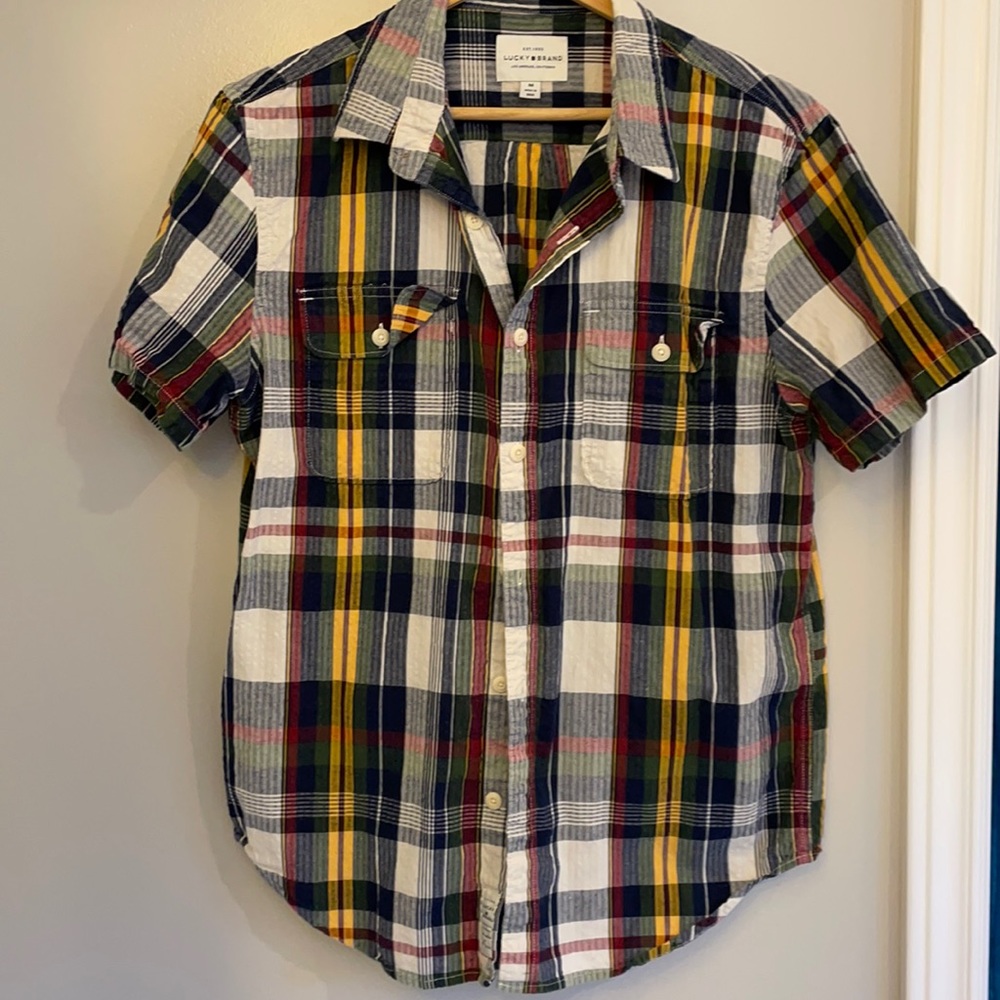 Lucky Brand seersucker Polo
